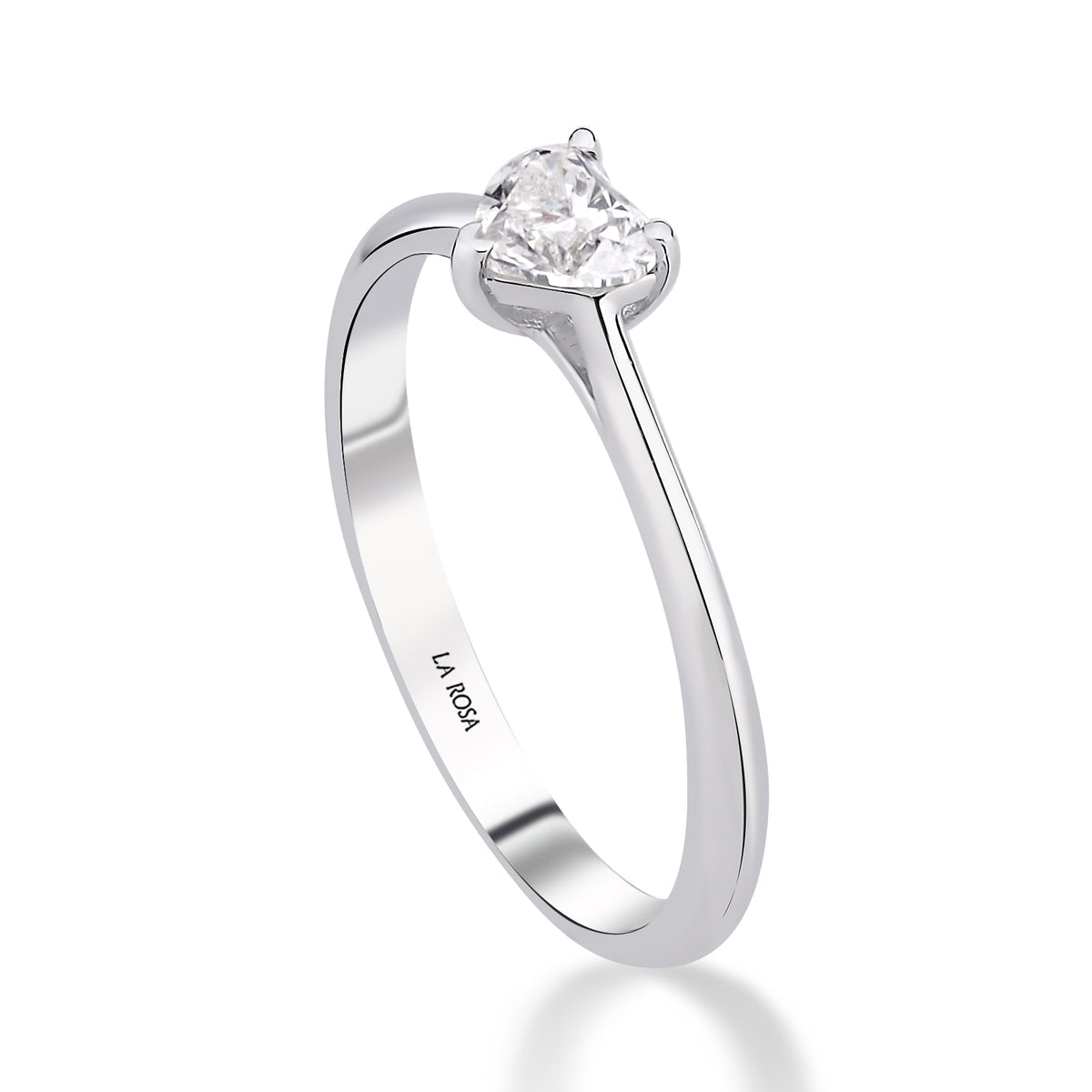 Kalp Kesim Tektaş Pırlanta Yüzük 0.36ct