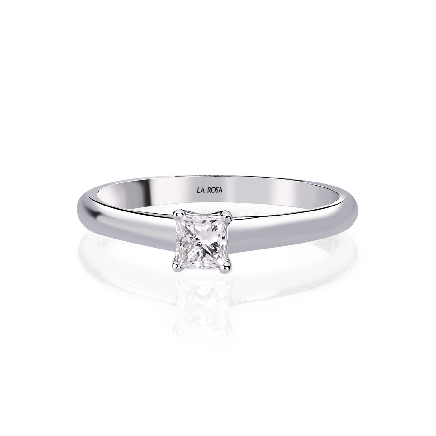 Prenses Kesim Tektaş Pırlanta Yüzük 0.52ct