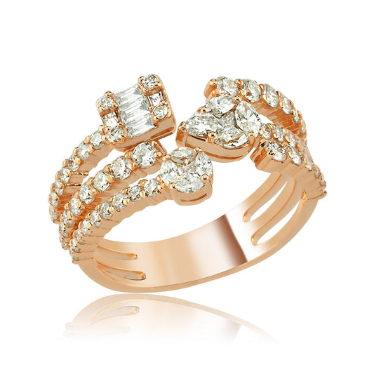 Umut Işığı Pırlanta Rose Altın Yüzük