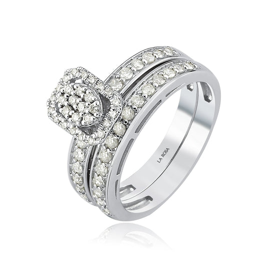 Sonsuz Işıltı Beyaz Altın Pırlanta Yüzük