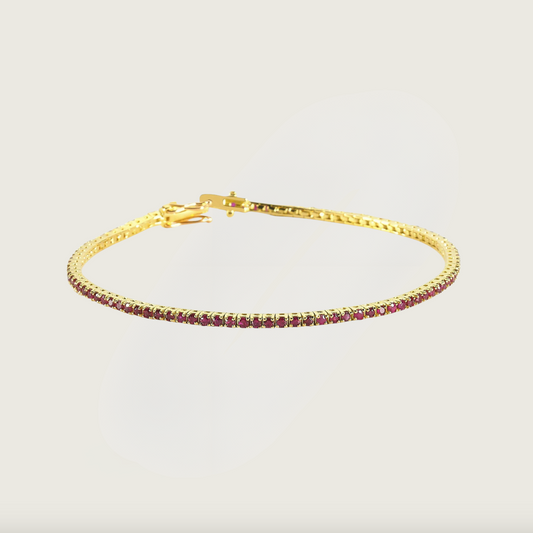 Güneş Kraliçesi Yakut Işıltısı Sarı Altın Bileklik