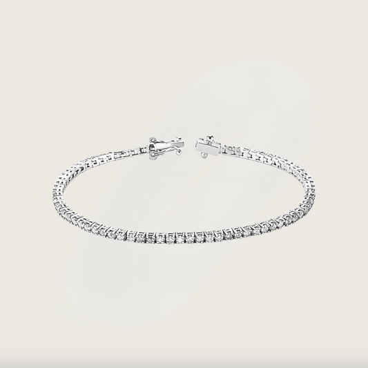 Serenity Su Yolu Beyaz Altın Pırlanta Bileklik