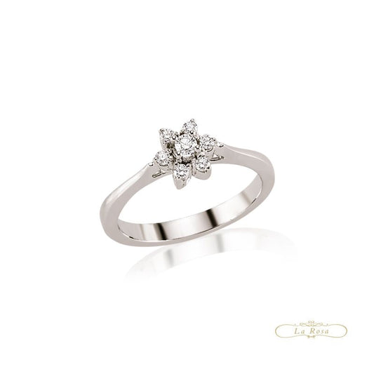 İlahi Çiçek Beyaz Altın Pırlanta Yüzük