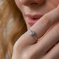 Minimal 3 Oval Pırlanta Yüzük