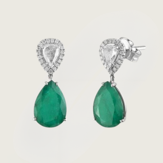 Zümrüt Gözyaşı Efsunu Küpe