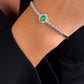 Emerald Harmony Beyaz Altın Pırlanta Bilezik
