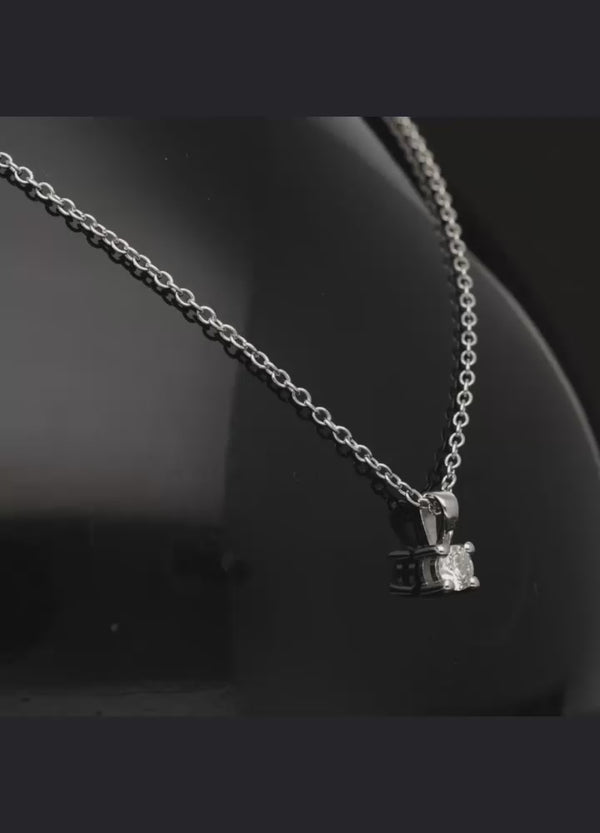0.15 Karat Tektaş Pırlanta Kolye