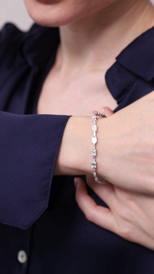 Renaissance Elegance Beyaz Altın Pırlantalı Bileklik