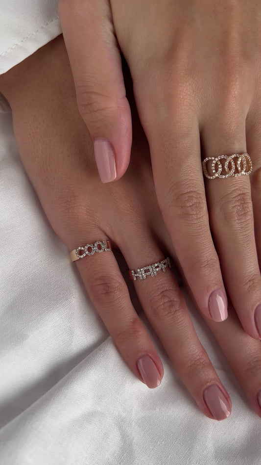 Cool Pırlanta Rose Altın Yüzük