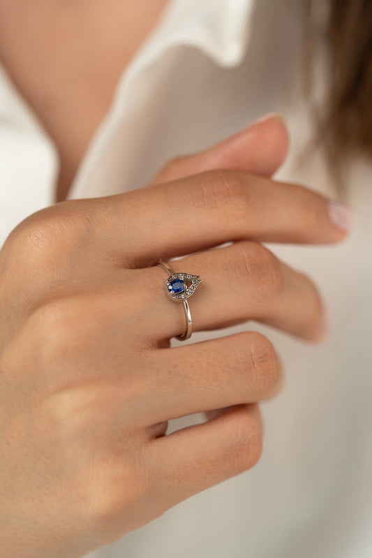 İstanbul Safir Pırlanta Yüzük