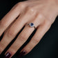 Oval Topaz ve Pırlanta Beyaz Altın Yüzük